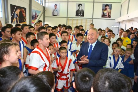 Нурсултан Назарбаев принял участие в церемонии открытия дворца спорта «Мангистау Арена»