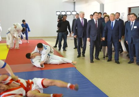 Нурсултан Назарбаев принял участие в церемонии открытия дворца спорта «Мангистау Арена»