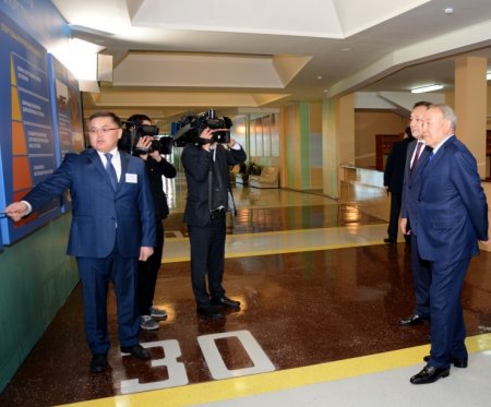 Нурсултан Назарбаев принял участие в церемонии открытия дворца спорта «Мангистау Арена»