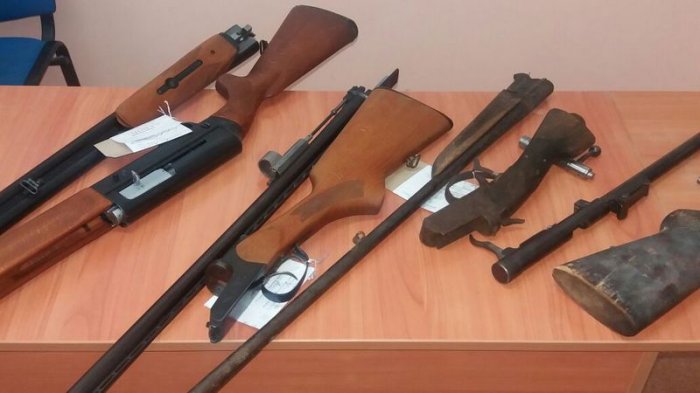 За два дня жители Мангистау сдали в полицию семь единиц огнестрельного оружия