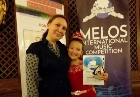 Айнура Шукурова из Жанаозена заняла первое место на международном музыкальном конкурсе в Риме