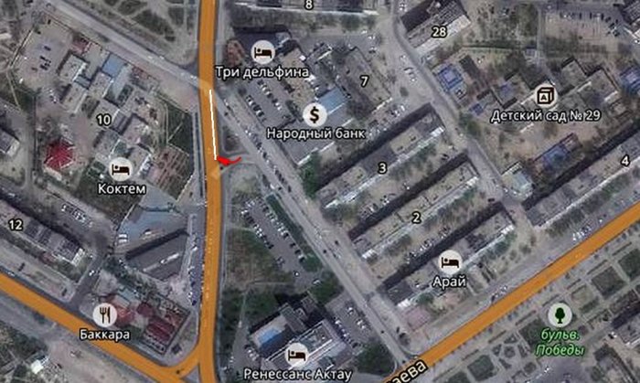 В Актау новую схему размещения дорожных знаков планируют внедрить в июле 2017 года