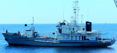 Гидрографическое судно "Жайық" возвратилось в порт Актау