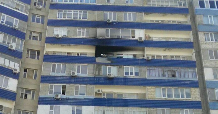 В 12 микрорайоне Актау произошел пожар