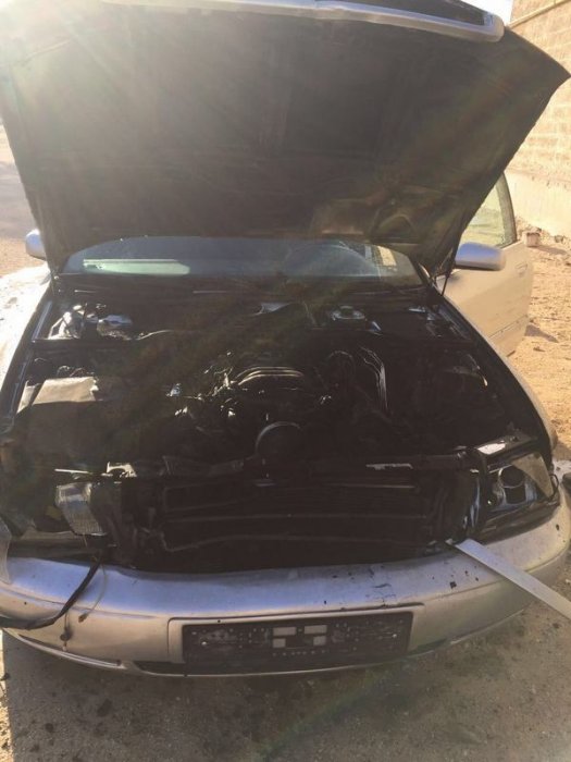 В Курыке загорелся автомобиль Audi A8