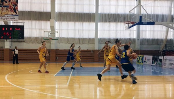 Женская команда баскетбольного клуба «Каспий» победила во втором туре чемпионата Казахстана