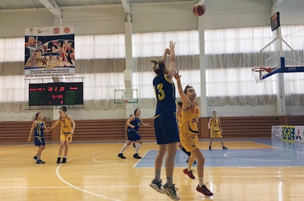 Женская команда баскетбольного клуба «Каспий» победила во втором туре чемпионата Казахстана