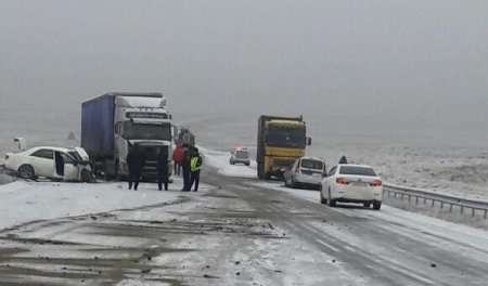 ДТП на трассе Бейнеу- Шетпе (Видео)