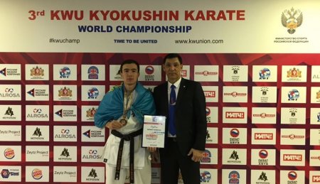 Спортсмен из Актау завоевал «бронзу» чемпионата мира по киокушинкай карате
