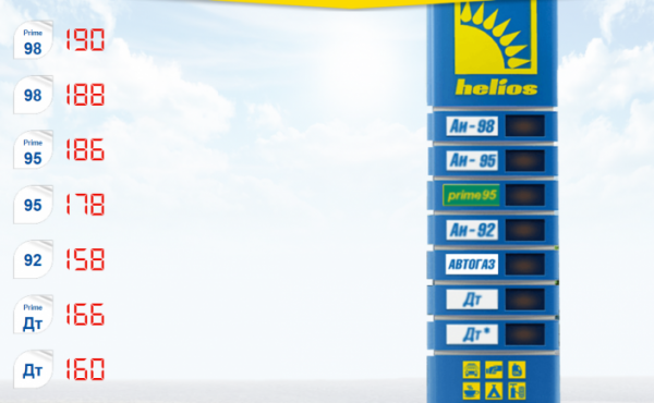KMG и Helios снизили цены на бензин