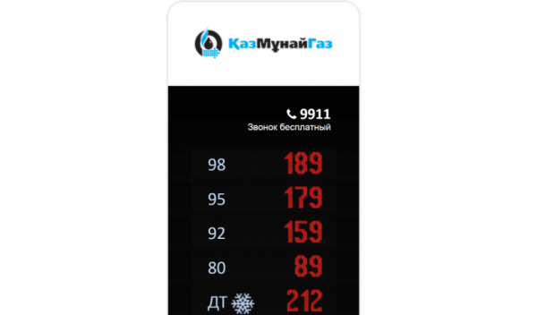 KMG и Helios снизили цены на бензин