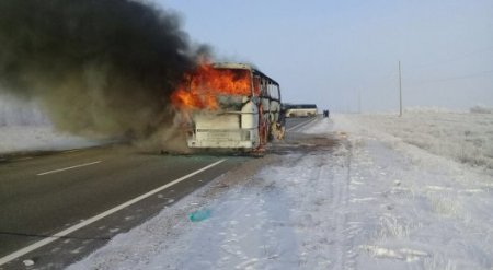 Стало известно о состоянии выживших в сгоревшем автобусе в Актюбинской области