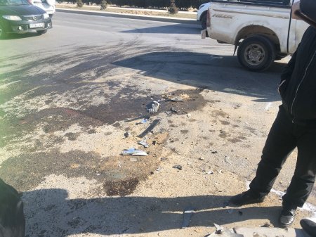 На автодороге в 27 микрорайоне Актау перевернулся автомобиль