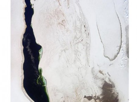 Российский космонавт сделал фото Аральского моря во время полета