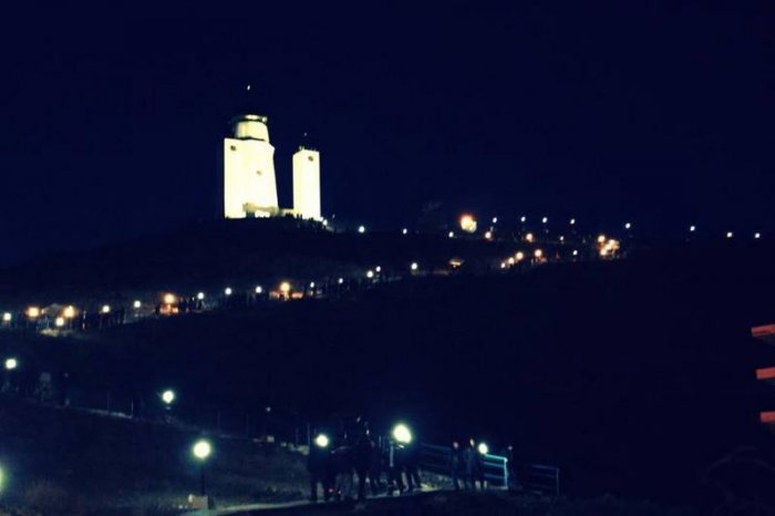 На Отпан тау зажгли огонь Единства