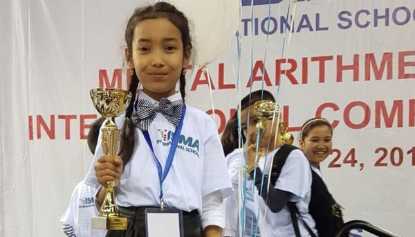 «Девочка-калькулятор» из Жанаозена стала обладателем гран-при международной олимпиады