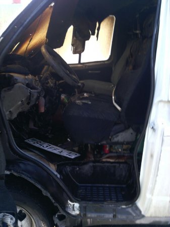 В 22 микрорайоне Актау сгорела «ГАЗель»