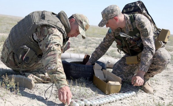 На полигонах РК «Запад» обнаружены неразорвавшиеся снаряды