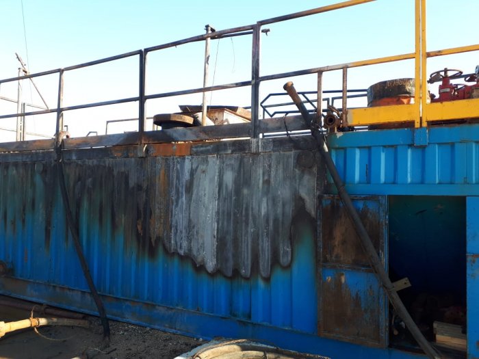 Появились фотографии последствий ЧП на месторождении в Мангистау