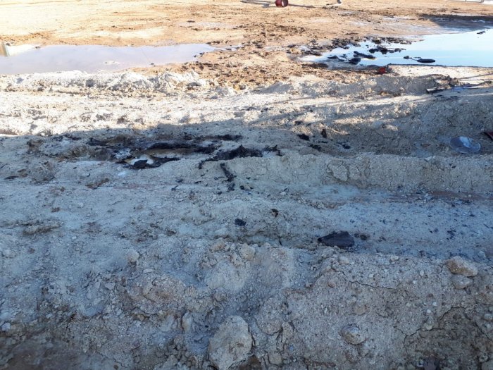 Появились фотографии последствий ЧП на месторождении в Мангистау