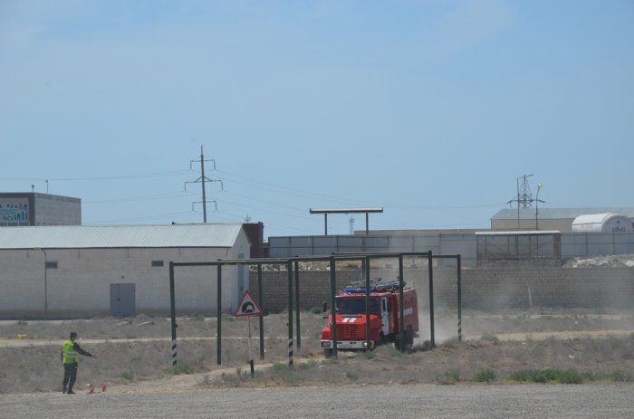 Команда пожарной части №2 Актау стала победителем соревнований по скоростному маневрированию