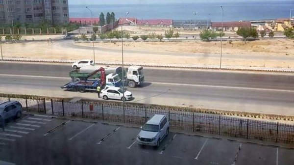 ДВД Мангистау: Автомобиль эвакуировали по просьбе хозяина