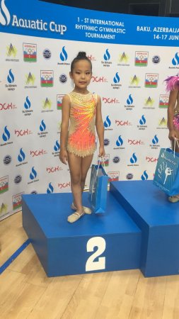 Юные гимнастки из Актау завоевали пять медалей на международном турнире в Баку