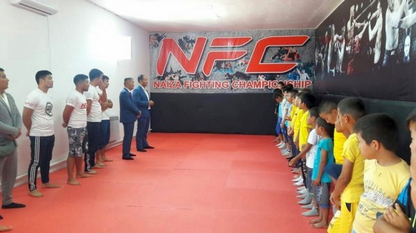 Тренеры клуба Naiza Fighter открыли в Мангистауской области спортивный зал