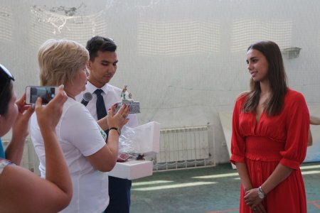 Олимпийская чемпионка Маргарита Мамун провела в Актау мастер-класс