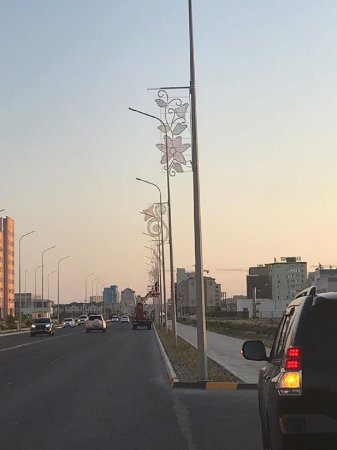 Декоративное ночное освещение начали устанавливать в Актау