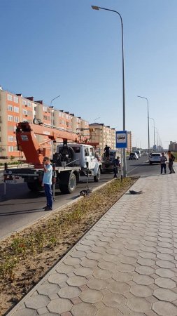 Декоративное ночное освещение начали устанавливать в Актау