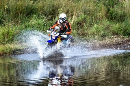 Актауский мотоциклист занял первое место на четвертом этапе Moto Rally Cup в России