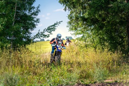 Актауский мотоциклист занял первое место на четвертом этапе Moto Rally Cup в России