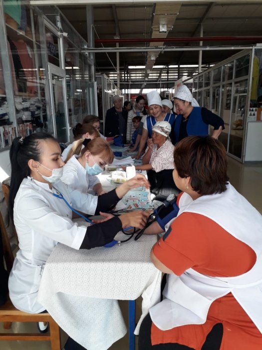 Работников рынка «Магаш» проверили на туберкулез