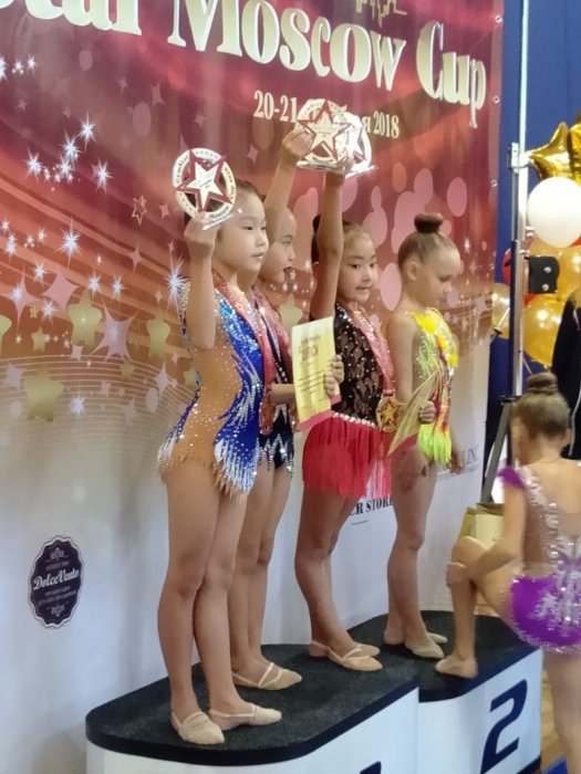 Юные гимнастки из Актау завоевали четыре золотые медали на международном турнире в Москве