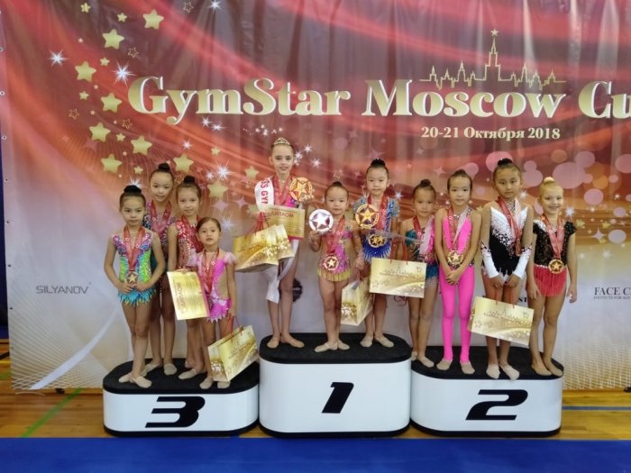 Юные гимнастки из Актау завоевали четыре золотые медали на международном турнире в Москве