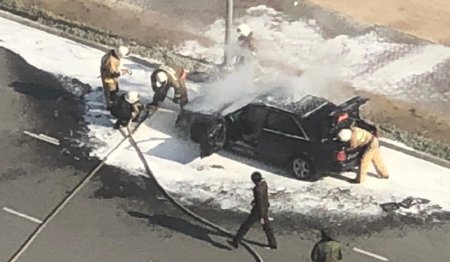 Рукия Сычева: При возгорании автомобиля в Актау никто не пострадал