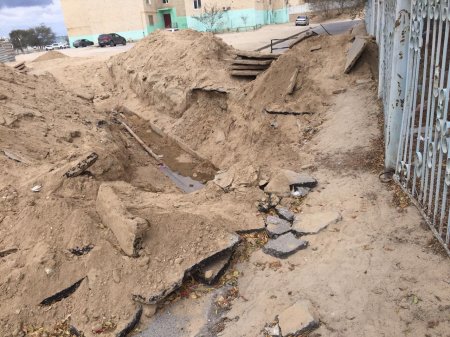 Перекопанная дорога, ограниченный подъезд к дому