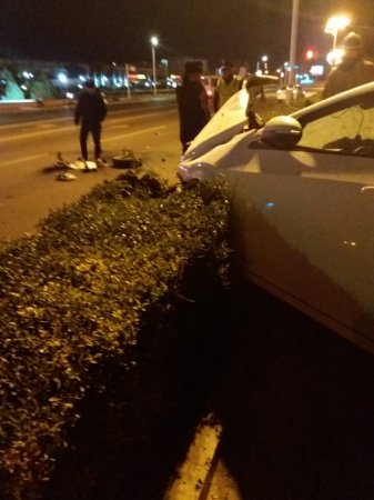 Напротив областного акимата в Актау произошла авария