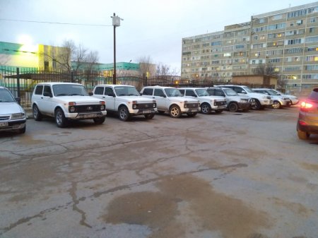 Парад автомобилей Нива 13 мкр