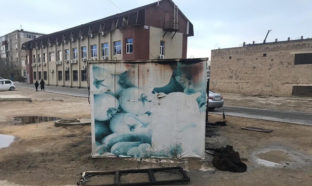 В Актау сгорело помещение для торговли