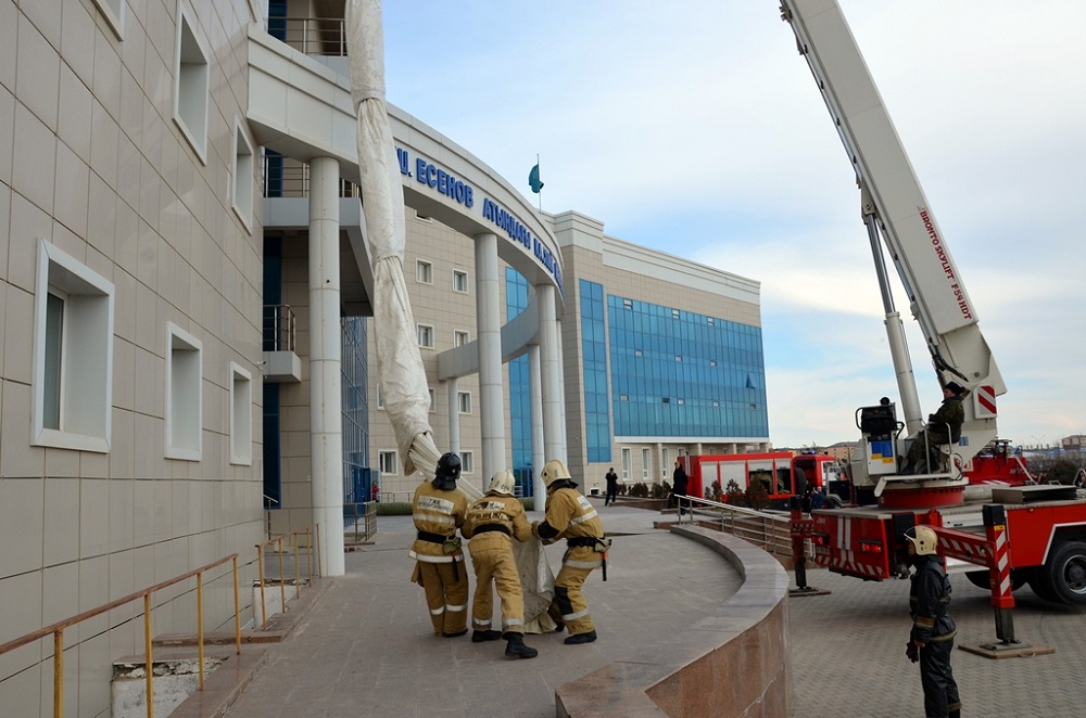 «Пожар» тушили в Yessenov University