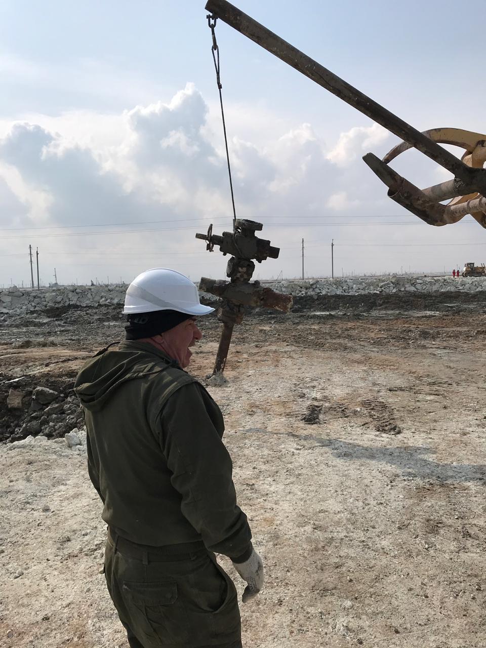 На месторождении Каламкас начались восстановительные работы