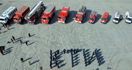 Пожарно-спасательный флешмоб прошел в Актау