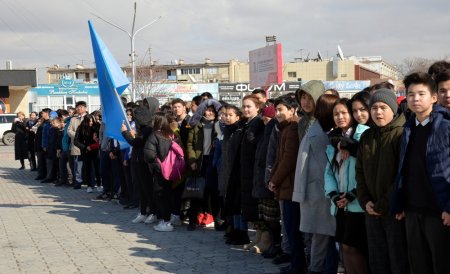 Пожарно-спасательный флешмоб прошел в Актау