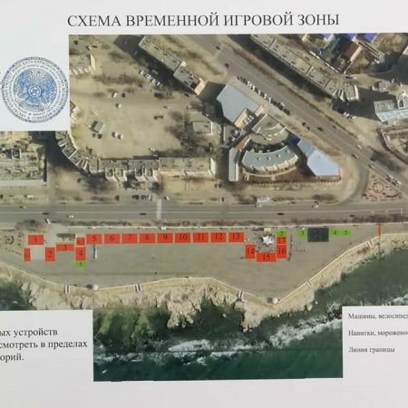 Разрешение работать на набережной Актау выдали 24 предпринимателям