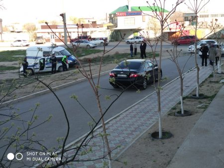 Фото ДТП с участием полицейской машины в Актау появились в Сети