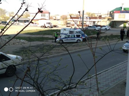 Фото ДТП с участием полицейской машины в Актау появились в Сети