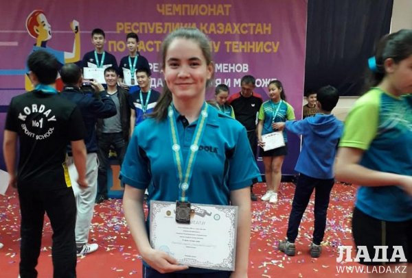 Актауская теннисистка стала серебряной медалисткой на чемпионате Казахстана