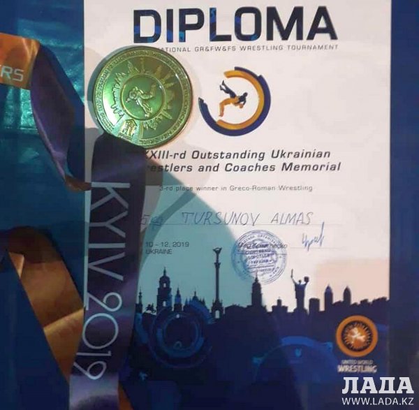 Актауский борец завоевал «бронзу» в Украине